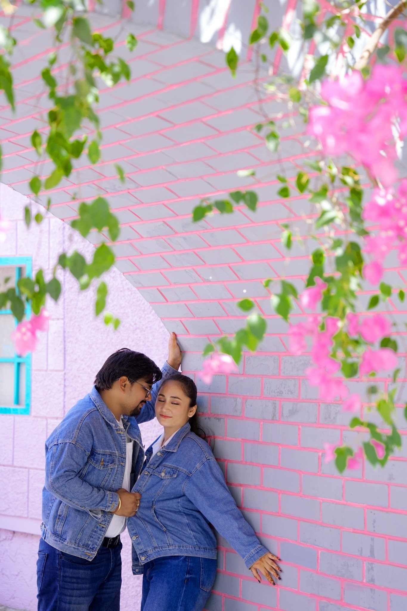 Arpit and Shivangi in matching denim